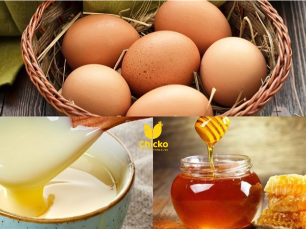 công thức sữa trứng nghệ mật ong