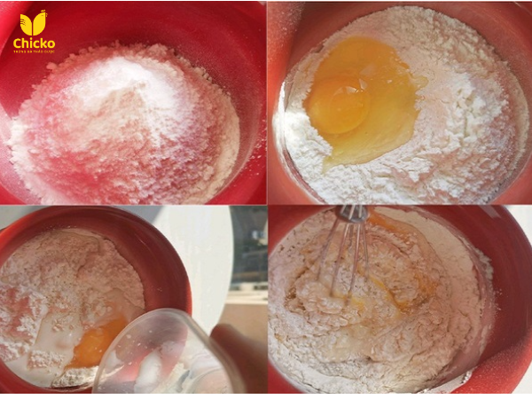 chuẩn bị trứng và sữa