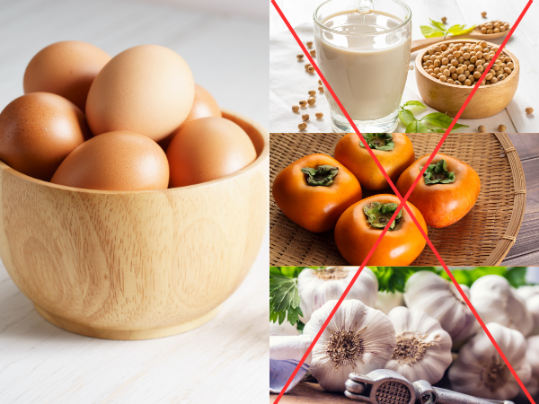 trứng gà kỵ với gì