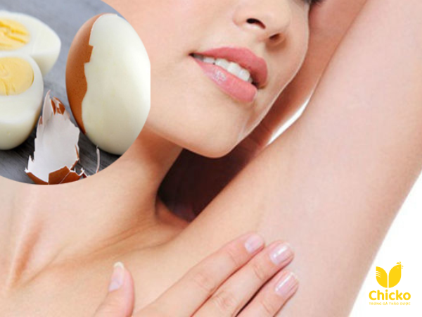 Trị nách thâm bằng trứng luộc