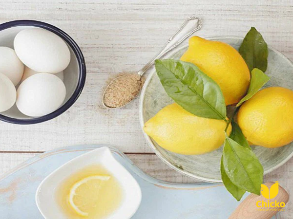 Kết hợp giữa trứng gà và chanh tươi