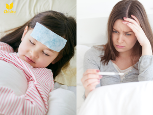 sốt có ăn trứng gà được không